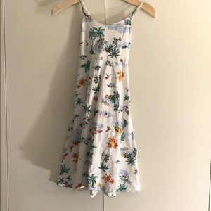 spring cross back dress .